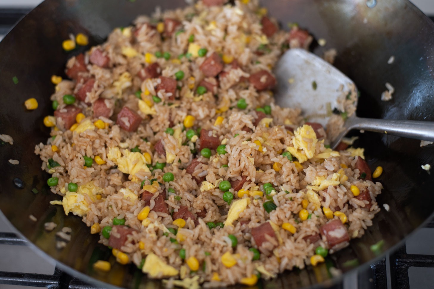 Finished fried rice